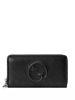 Gucci кошелек Blondie с круговой молнией, черный