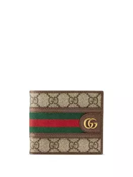 Gucci кошелек для монет Ophidia, коричневый