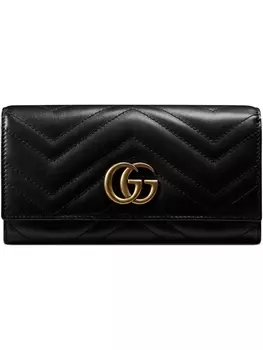 Gucci кошелек GG Marmont, черный