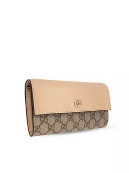 Gucci кошелек GG Marmont Continental, нейтральный цвет