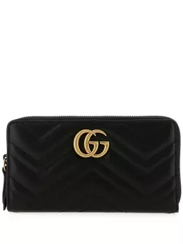 Gucci кошелек GG Marmont с круговой молнией