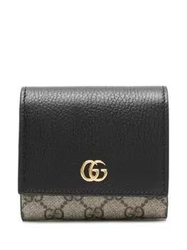 Gucci кошелек GG Marmont среднего размера, черный