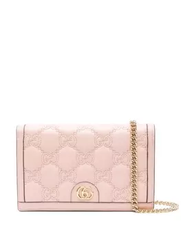Gucci кошелек GG matelass?© на цепочке©, розовый