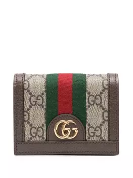 Gucci кошелек Ophidia GG, коричневый