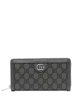 Gucci кошелек Ophidia с круговой молнией, серый