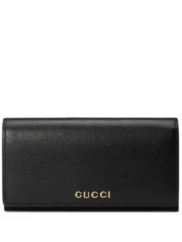 Gucci кошелек с логотипом, черный