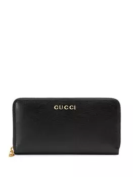 Gucci кошелек с логотипом, черный