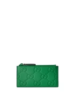 Gucci кошелек с логотипом GG, зеленый