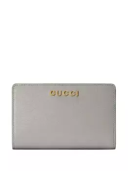 Gucci кошелек с логотипом, серый