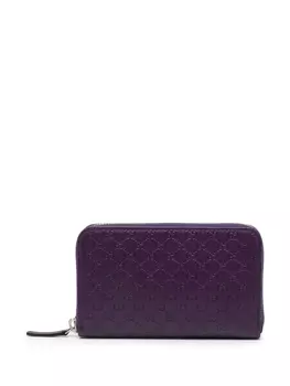 Gucci кошелек с монограммой, фиолетовый