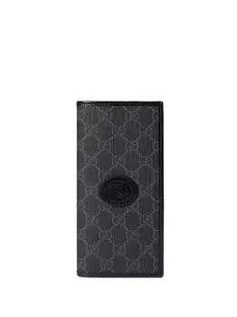 Gucci кошелек с узором GG Supreme, серый