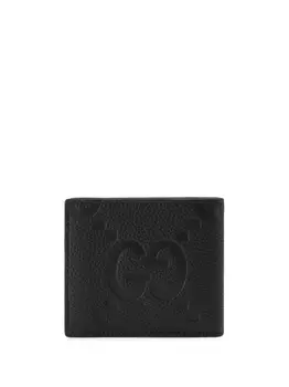 Gucci кошелек с узором Jumbo GG, черный