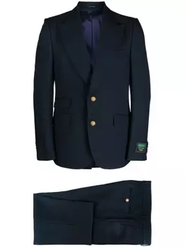 Gucci костюм-двойка, синий