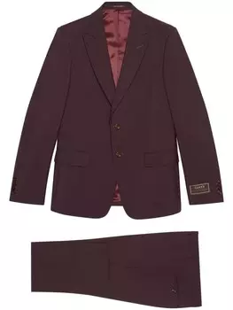 Gucci костюм-двойка строгого кроя, фиолетовый