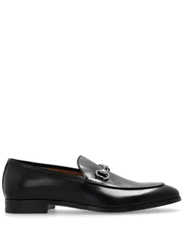 Gucci кожаные мокасины Jordaan, черный