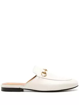 Gucci кожаные мюли Princetown, белый