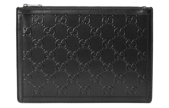GUCCI Кожаный клатч мужской черный