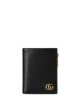 Gucci кожаный кошелек GG Marmont, черный