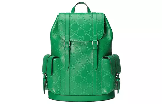 GUCCI Кожаный рюкзак мужской зеленый