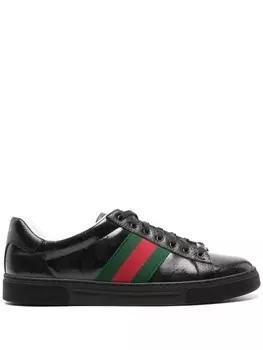 Gucci кроссовки Ace GG Crystal, черный