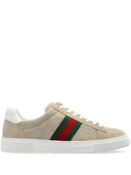 Gucci кроссовки Ace Web, нейтральный цвет