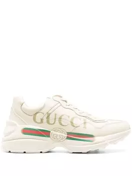 Кроссовки Gucci Rhyton, светло-бежевый
