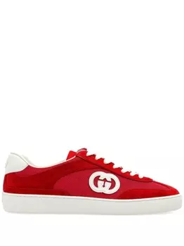 Gucci кроссовки с логотипом GG, красный