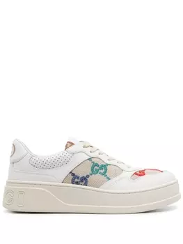Кроссовки Gucci With Logo GG, белый/мультиколор