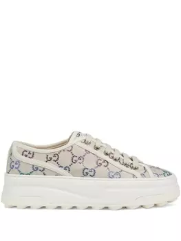 Кроссовки Gucci With Logo GG, бежевый