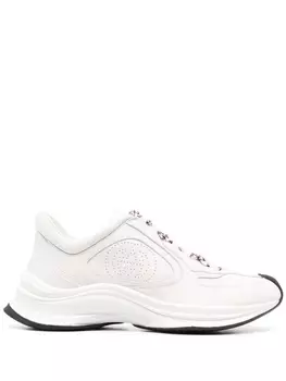 Кроссовки Gucci with Perforated Logo, белый/мультиколор