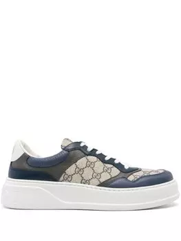 Gucci кроссовки с узором GG Supreme, синий