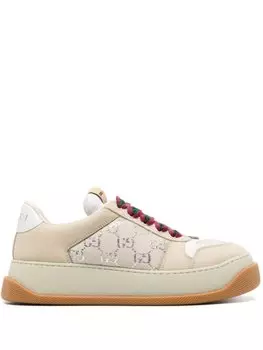 Кроссовки Gucci Screener Lace-up, бежевый