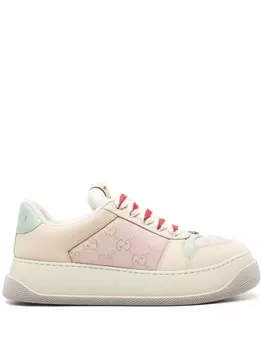 Gucci кроссовки Screener на шнуровке, розовый