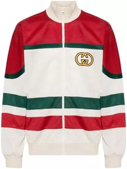 Gucci куртка с нашивкой-логотипом G, белый