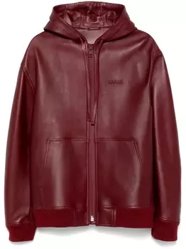 Gucci куртка с вышитым логотипом, красный
