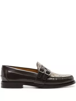 Gucci лоферы GG Supreme, нейтральный цвет