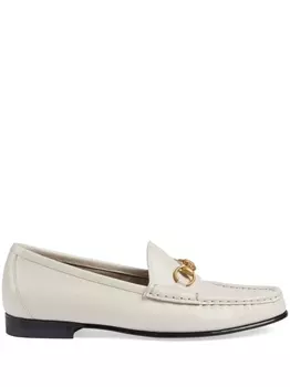 Gucci лоферы Horsebit 1953, белый