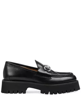 Gucci лоферы Horsebit, черный