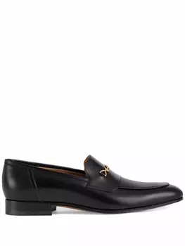 Gucci лоферы Horsebit с логотипом Interlocking G, черный