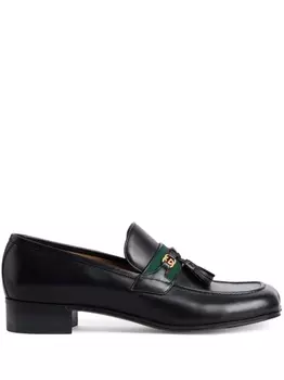 Gucci лоферы с кисточками, черный