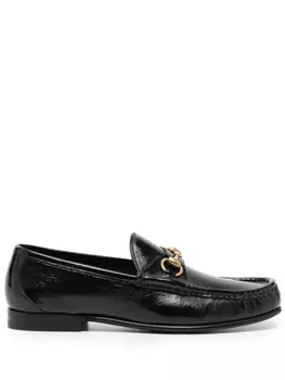 Gucci лоферы с пряжкой Horsebit, черный