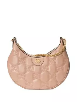 Gucci маленькая стеганая сумка на плечо с логотипом GG, розовый