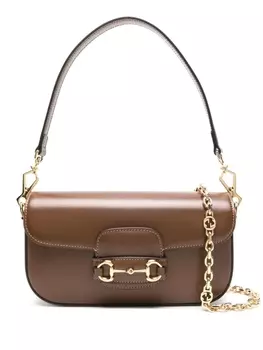 Gucci маленькая сумка через плечо Gucci Horsebit 1955, коричневый