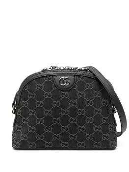 Gucci маленькая сумка через плечо Ophidia с логотипом GG, черный