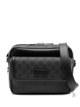 Gucci маленькая сумка через плечо с логотипом GG, черный