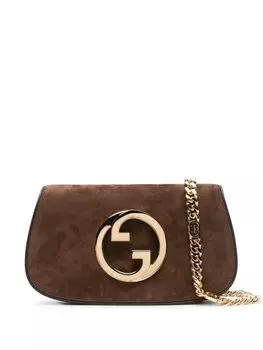 Gucci маленькая сумка на плечо Blondie, коричневый