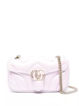 Gucci маленькая сумка на плечо GG Marmont, розовый