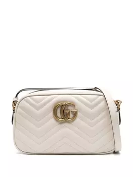 Gucci маленькая сумка на плечо GG Marmont, белый