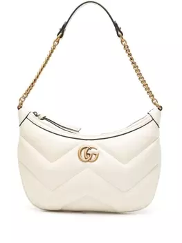 Gucci маленькая сумка на плечо GG Marmont, белый