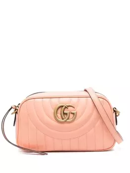 Gucci маленькая сумка на плечо GG Marmont, розовый